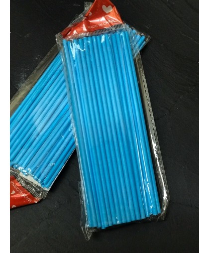Палочки  для кейк-попсов и леденцов Голубые 15 см/0,3 см (1 уп)
