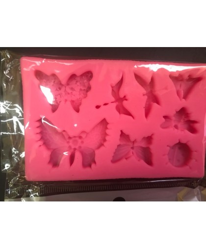 Молд  силиконовый " Бабочки" 11*7*1,5 см ,Китай